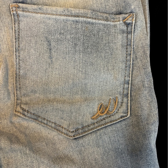 Express Light Blue Denim Distressed Jeans - Picture 5 of 8